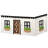 Farmhouse Curtain, Black/White