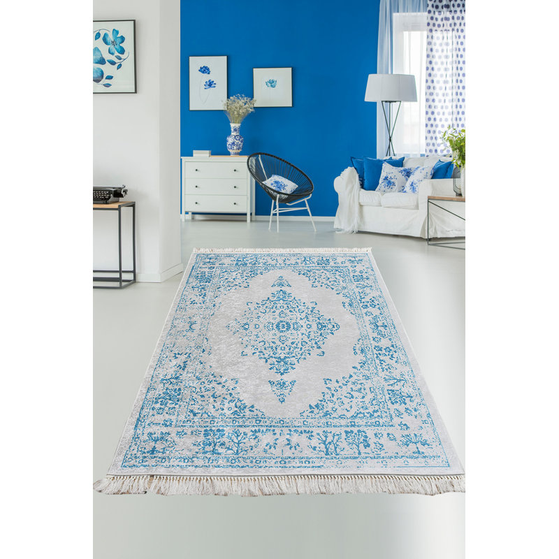 Premium Washable Area Rug, 4 x 6 ft, 100% Polyester, 0.2 in Pile Height | Antibacterial, Non-Slip Felt Dot Underside | Machine Washable at 86°F, Soft and Durable for Living Room, Bedroom & Office Décor