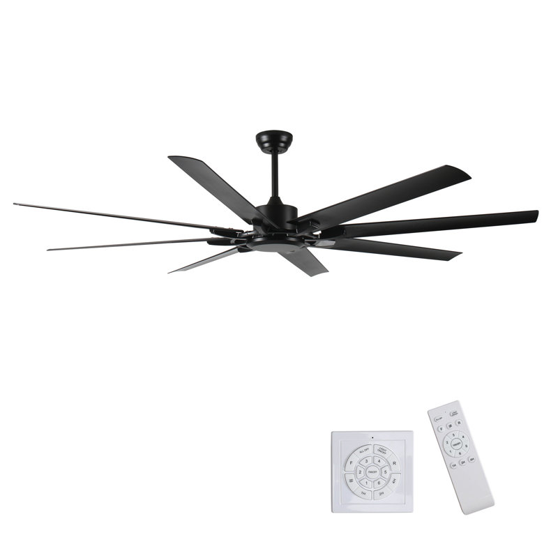 Ventilateur de plafond à moteur à courant continu de 75 pouces sans lumière