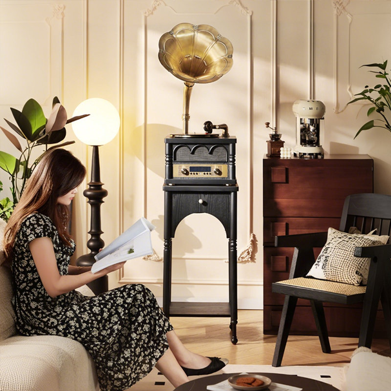 Lecteurs multimédias décoratifs rétro avec connectivité Bluetooth