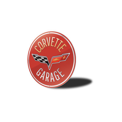 Corvette Garage Car Aluminum Sign