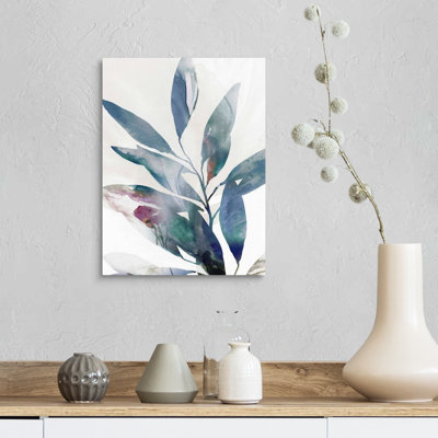 Indigo Sprig II, art mural sur toile