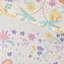 Édredon réversible en coton mauve avec 4 pièces et coussin décoratif réversible mauve à motif floral - bordure colorée, motif lavable à la machine