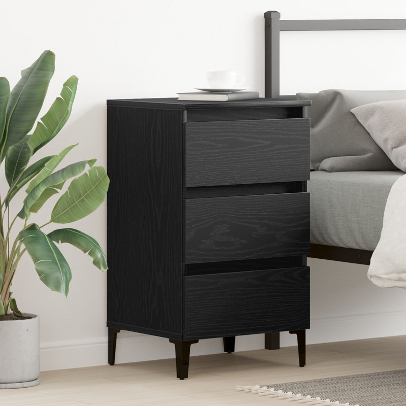 40cm W Manufactured Wood Bedside Table