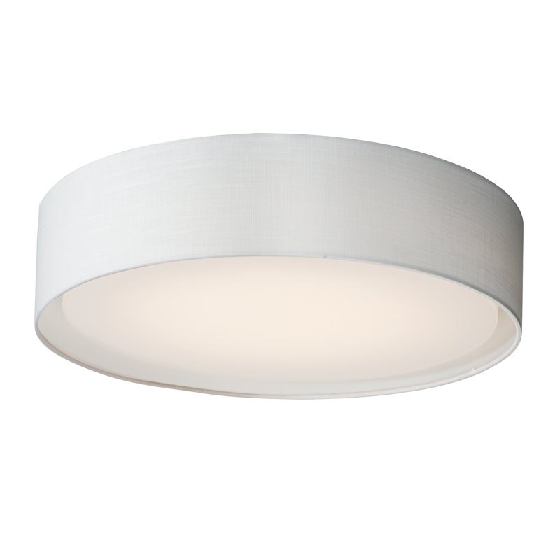 Jessalyn LED Flush Mount, White Linen