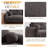 Lambswool 90" Oversized Sofa With 2 Ball Pillows, Comfy Sherpa Lambswool Fabric With Wood Leg-1348868095