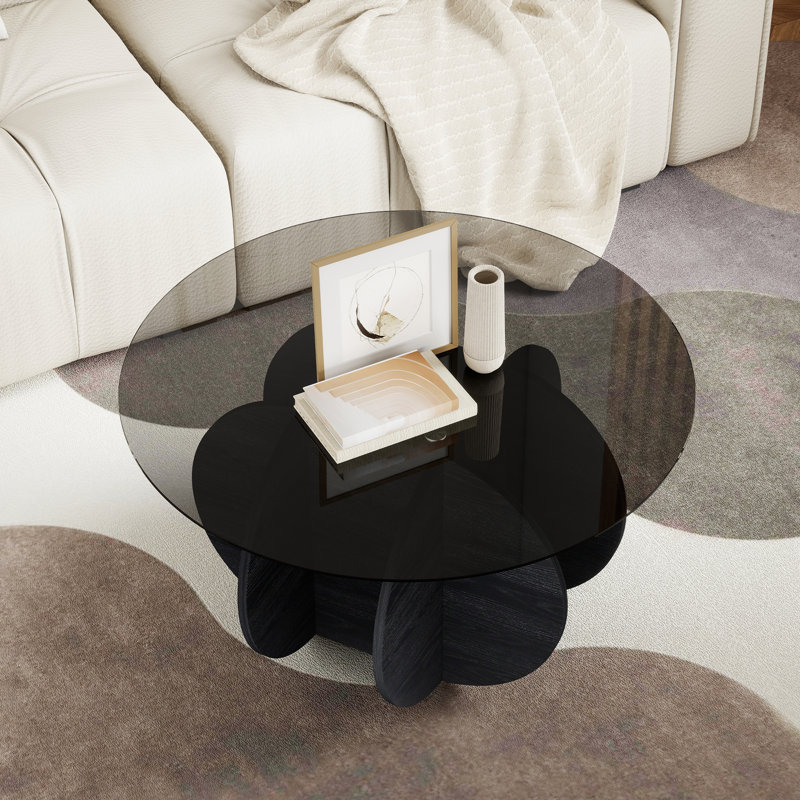 Table basse 31,5 ", Noir, noir, noir, noir