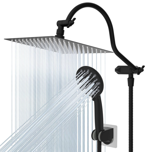 Shower Head with Handheld High Pressure-Full Body Coverage Powerful Rain  Showerhead Extra 60 Long Hose and Adjustable Brass Joint Holder- The  Perfect Detachable Heads for Bathroom Upgrade 