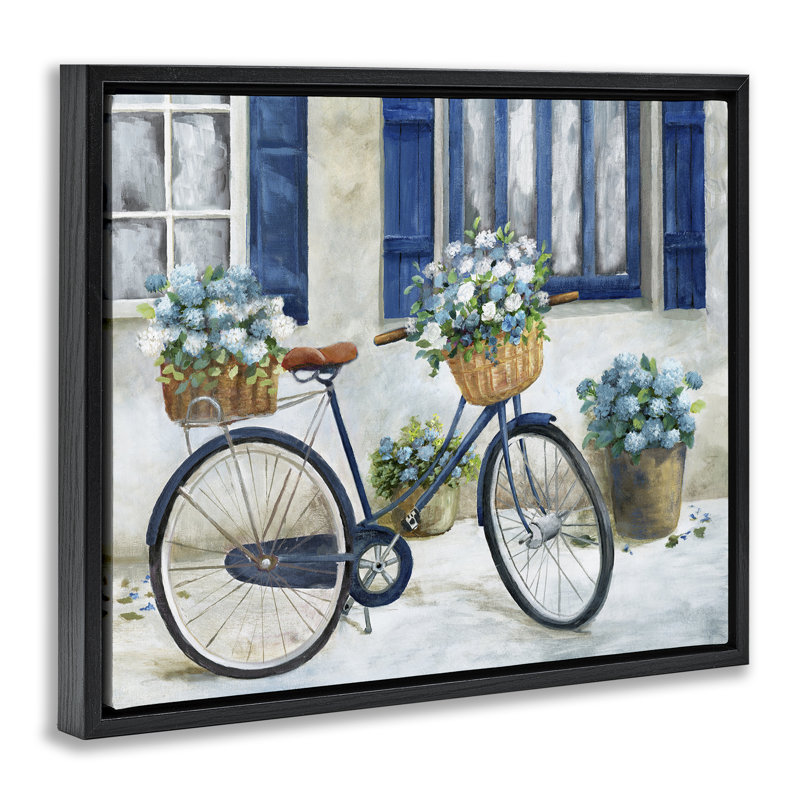 Fenêtres de bicyclette et de chalet, Cadre flottant noir de jais, H 17 po x l 21 po