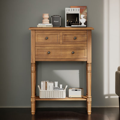 24" Narrow Console Table Entryway Side Table for Hallway Living Room