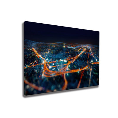 Stunning Decorative Canvas Painting, 19.7 x 27.6 inches | 50% Cotton / 50% Polyester, Digital Printing on Canvas | Elegant Wooden Frame (0.8 x 1.2 inches) | Perfect for Living Room, Bedroom & Office Decor