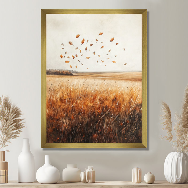 Marshall - Floral Canvas Prints, H 32 po x l 16 po, Reproduction encadrée d'une seule photo, Doré
