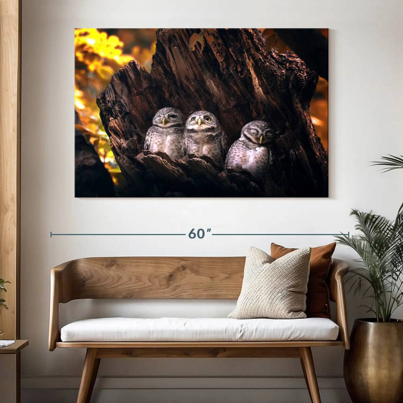 Brampt Birds In Tree, 34" H x 51" W