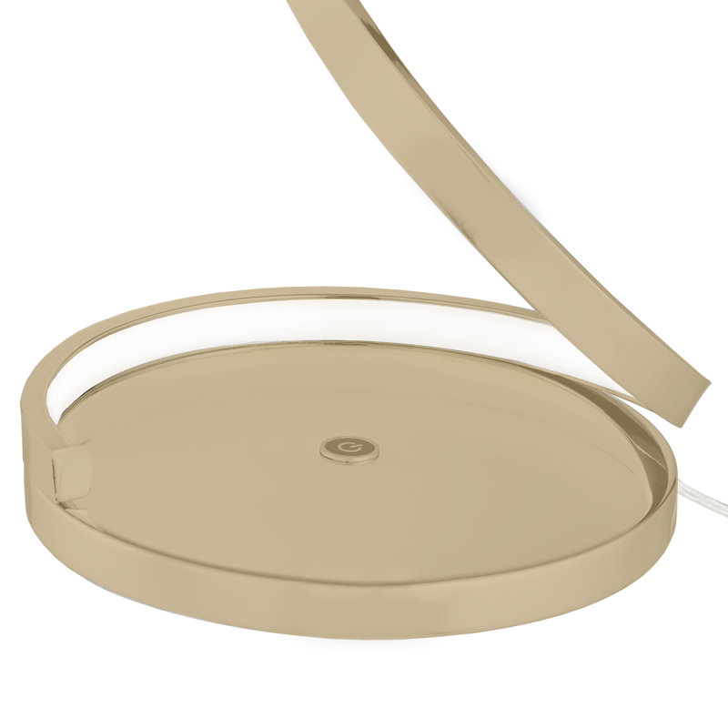 Taquan 26" Integrated LED Novelty Table Lamp, Gold, Dimmable
