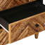 50cm W Solid Wood Bedside Table