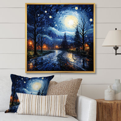 Sapphire bleu foncé - impressions sur toile
