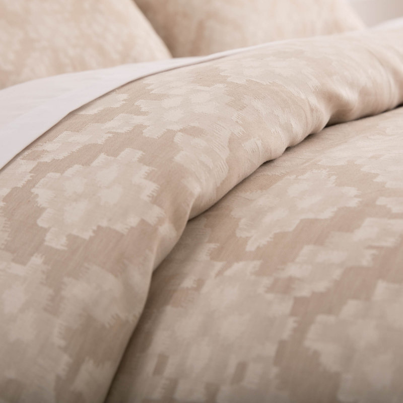 Dalton Duvet Cover Set, Queen Duvet Cover + 2 Shams, Taupe