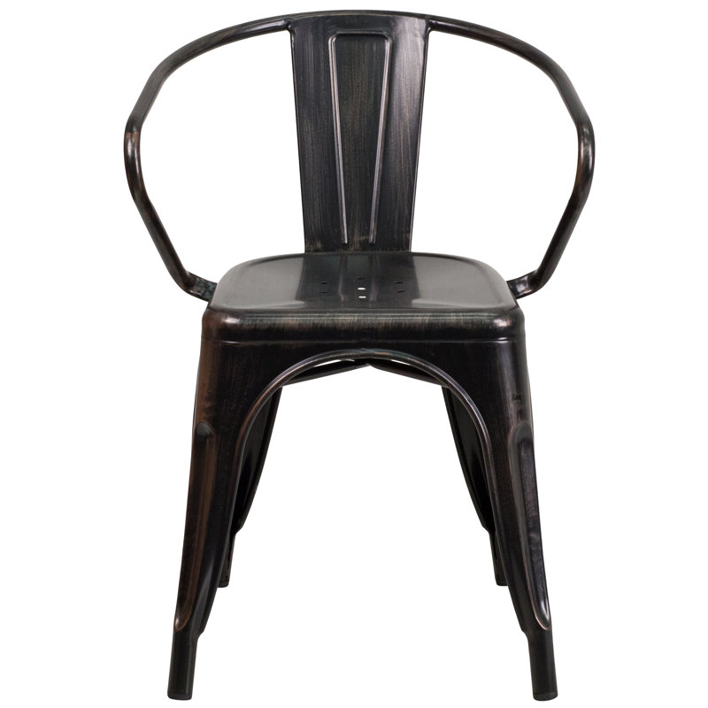 Chaise Hucheson, Noir patiné