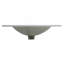 24 Inch Ceramic  Vanity Top, 24"D X 18.3"W X 6.7"H, Glossy White(Only Basin)-909091825