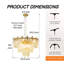 Luminaire suspendu 23,6 po