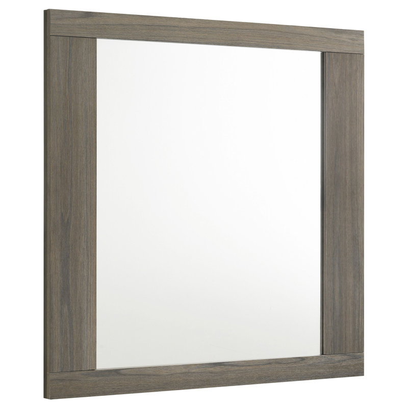 Miroir de commode Litchfield chêne gris