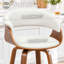 Tabourets pivotants Mid-Century rembourrés en similicuir Devlin-347477721-347477722