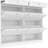 47" Wide Slim Shoe Cabinet with 4 Flip Drawers and 2 Storage Drawers-220697221