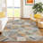 Machine Washable Indoor/Outdoor Lanphear ACN2399 Patchwork Rug-1093332012