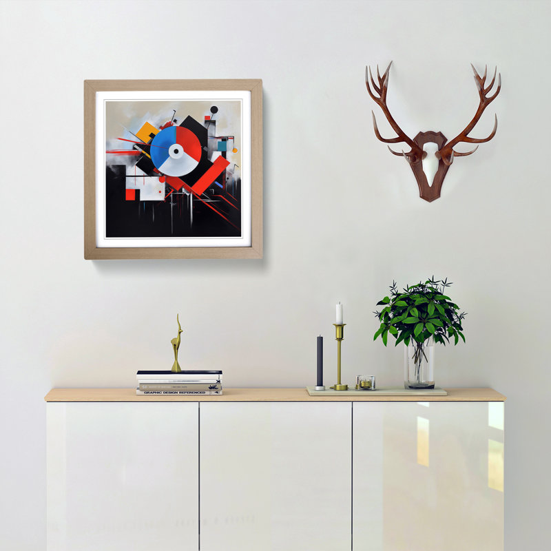 DJ Suprematism - Framed Print, Oak