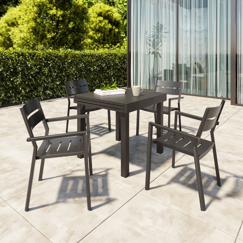 Aluminum Outdoor Stacking Dining Armchair