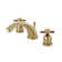 Kingston Brass Concord Two-Handle 3-Hole Deck Mount Widespread Bathroom Faucet with Retail Pop-Up Drain