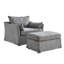 Upholstered With Footstool Armchair-1324533124