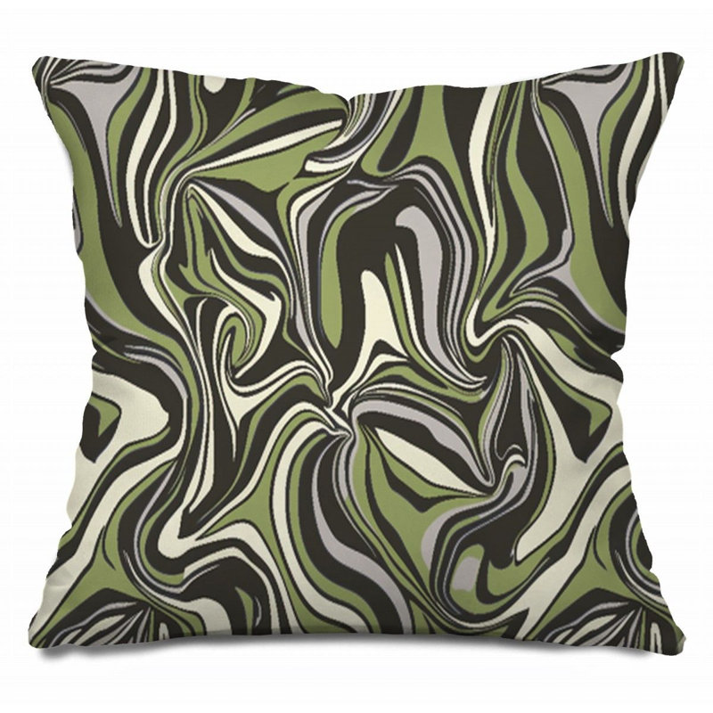 Coussin réversible Floral Art, H 14 po x l 14 po