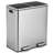 Steel Step On Multi-Compartments Trash & Recycling Bin - 1.58 Gallons