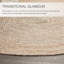 Tapis rond beige / gris en jute / sisal tressé à la main Juhasz-931694256