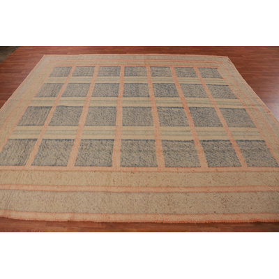 Tapis turc moderne à motif de teinture végétale 8 x 10