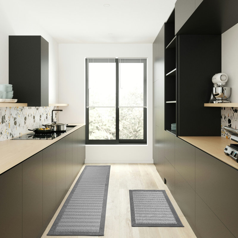 Non Slip Kitchen Rugs Sets Of 2 - Extra Large 20"X71" + 20"X32" Runner Rugs For Kitchen Floor Non Skid Washable, Absorbent Kitchen Mat For In Front Of Sink 2 Piece