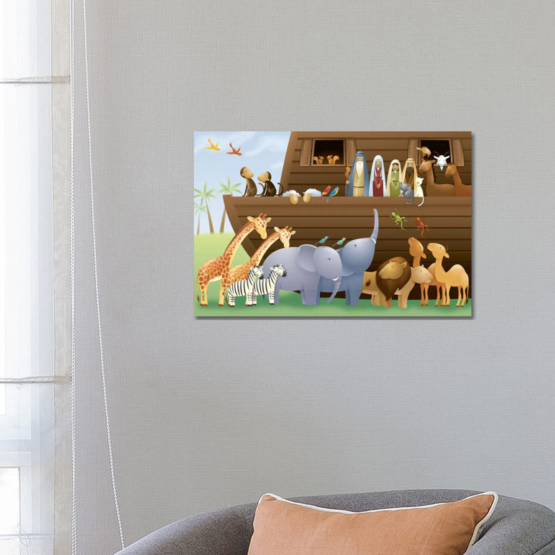 Noah's Ark - Wrapped Canvas Print, 66.04 cm H x 45.72 cm W x 1.91 cm D, No Frame