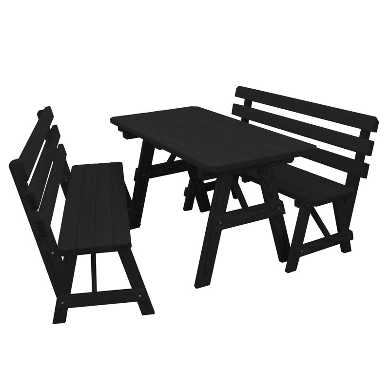 Table de pique-nique pour l'extérieur Tichonn, Gris anthracite