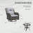 Patio Swivel Rocker Chair with Side Table-831338062