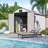 8 Ft. W X10 Ft. D  Resin Outdoor Storage Shed With Floor For Garden Patio Furniture And Tools