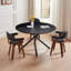 Table basse ronde en MDF avec table basse et pieds de table de loisirs, base en métal, facile à assembler-611582865-611582870