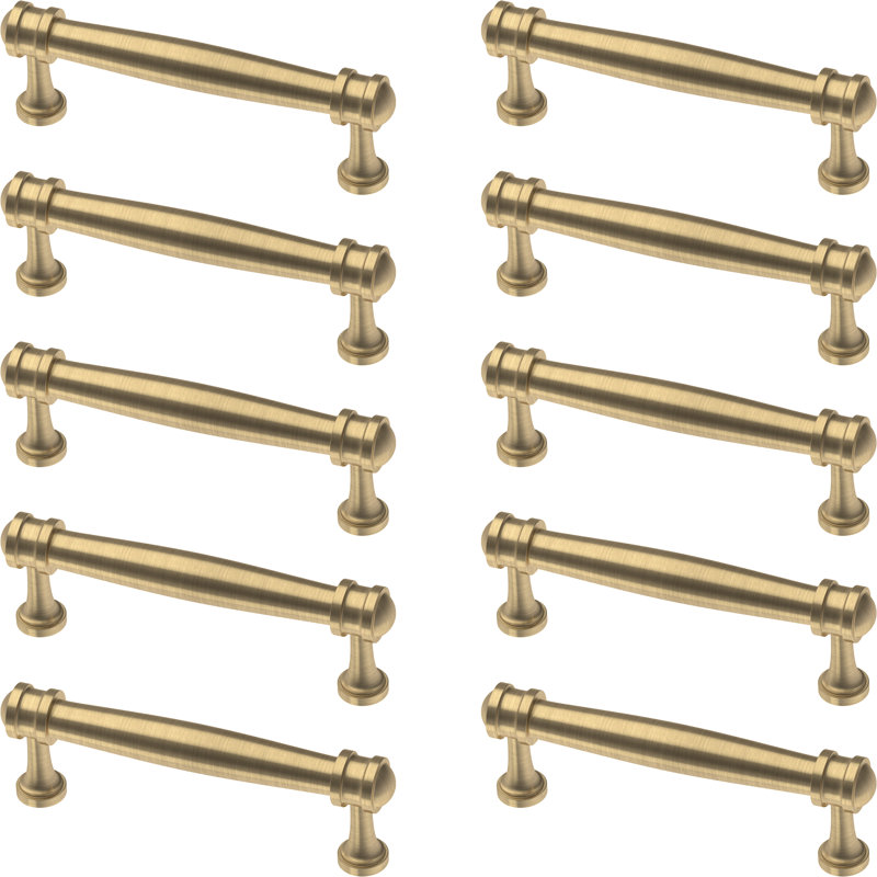 Champagne Bronze 3.75'' Bar Pulls with Mounting Hardware Set