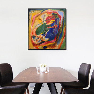 Impression sur toile encadrée avec trois taches par Wassily Kandinsky, art mural, décorations de bureau à domicile