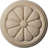 Reese 3.5'' H x 3.5'' W x 0.5'' D Wood Rosette Applique