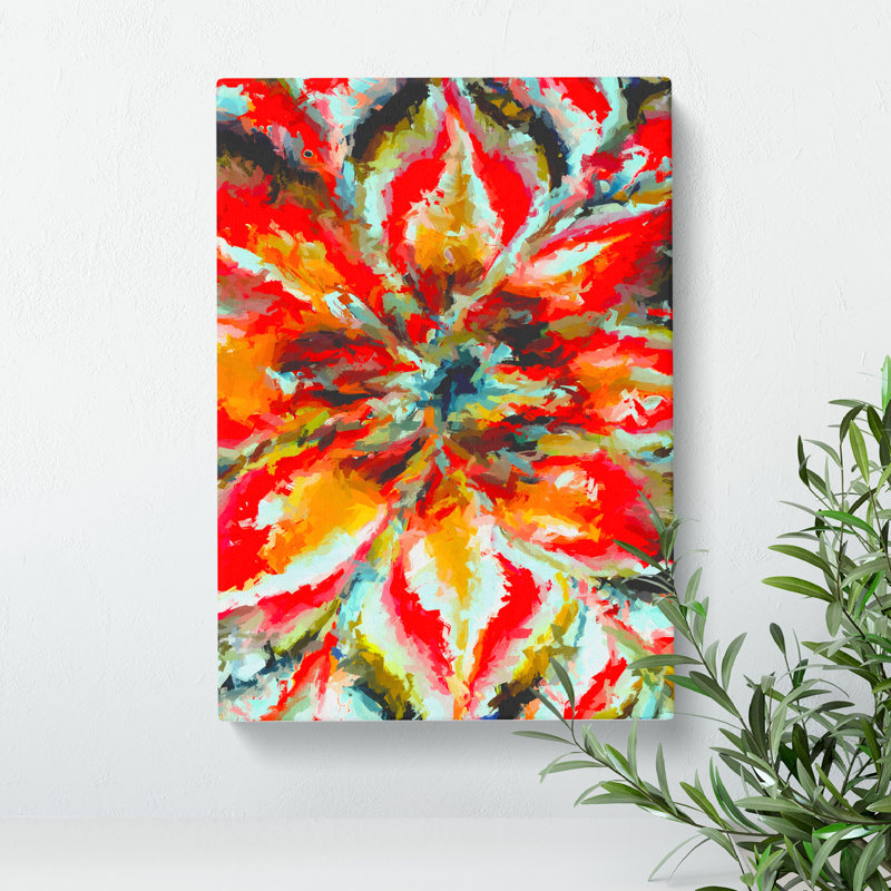 Floral Explosion Abstract - Wrapped Canvas, 50cm H x 35cm W x 3cm D