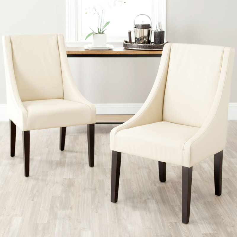 Chaise avec accoudoirs en lin Morris, Cream No Studs