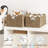 StorageWorks Scalloped Edge Wicker Basket, Scalloped Woven Basket for Organizing, Nursery Basket with Built-in Handles, Storage Basket for Décor, Seagrass Wicker Basket for Shelves