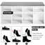 10 Pair Stackable Shoe Storage Bench-1027131573