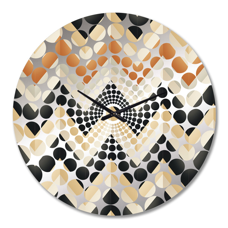 Geometric Chevron - Horloge murale géométrique, Grand
